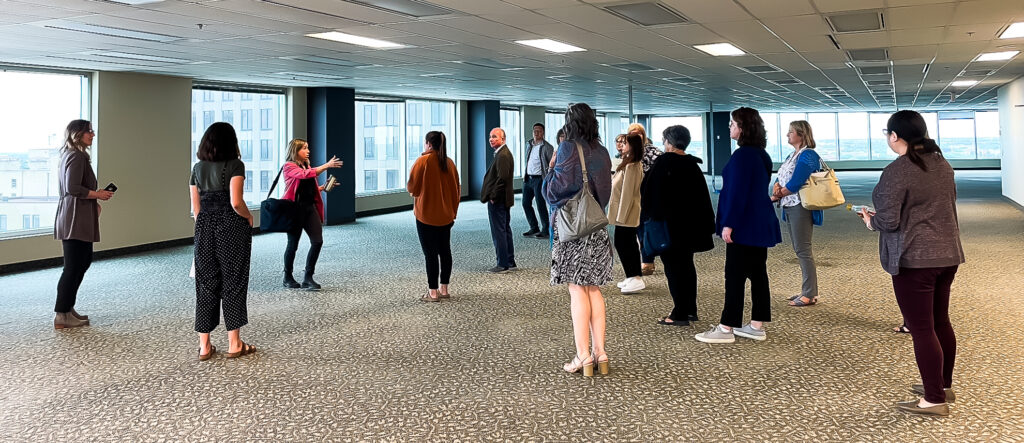 iPhone photography teacher leading a corporate photography workshop